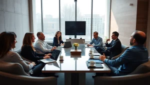 Team collaboration at https://www.shiverhamilton.com with diverse professionals in a modern office.