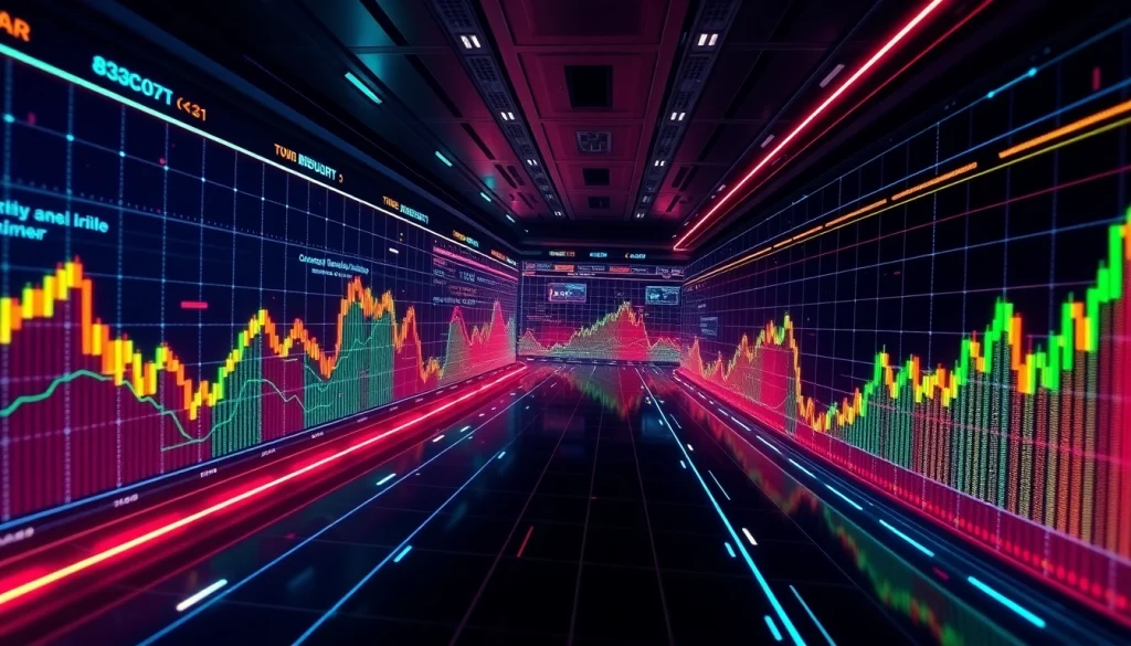 Explore the latest in Trending Coins listing with a vivid digital marketplace showcasing rising assets.