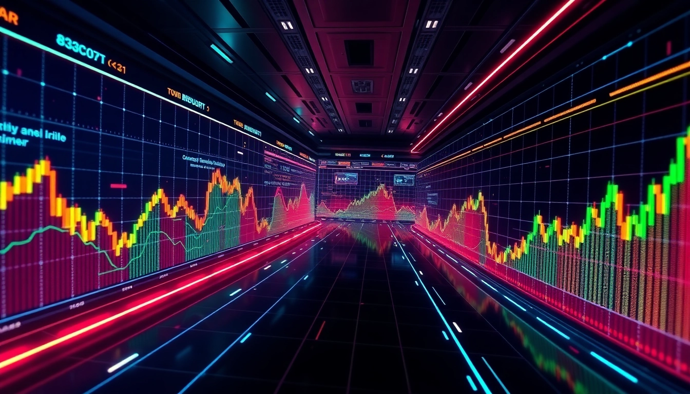 Explore the latest in Trending Coins listing with a vivid digital marketplace showcasing rising assets.