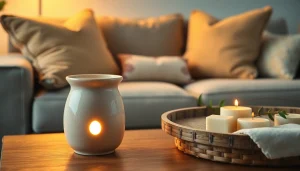 Transform your space with beautifully designed wax warmer from https://www.scentswarmers.com radiating warm light.