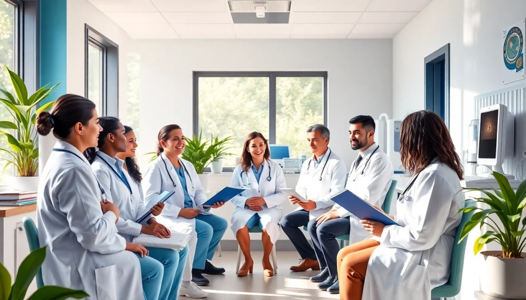 Healthcare professionals at https://www.medexdtc.com providing personalized medical care to patients in a modern clinic.