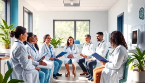 Healthcare professionals at https://www.medexdtc.com providing personalized medical care to patients in a modern clinic.