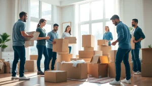 Best moving company in Vancouver helping clients with a seamless moving experience in a bright residential setting.