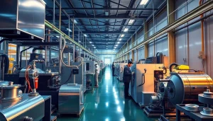 Aluminum chromating Malaysia showcased in a modern diecasting facility with advanced machinery and workers.