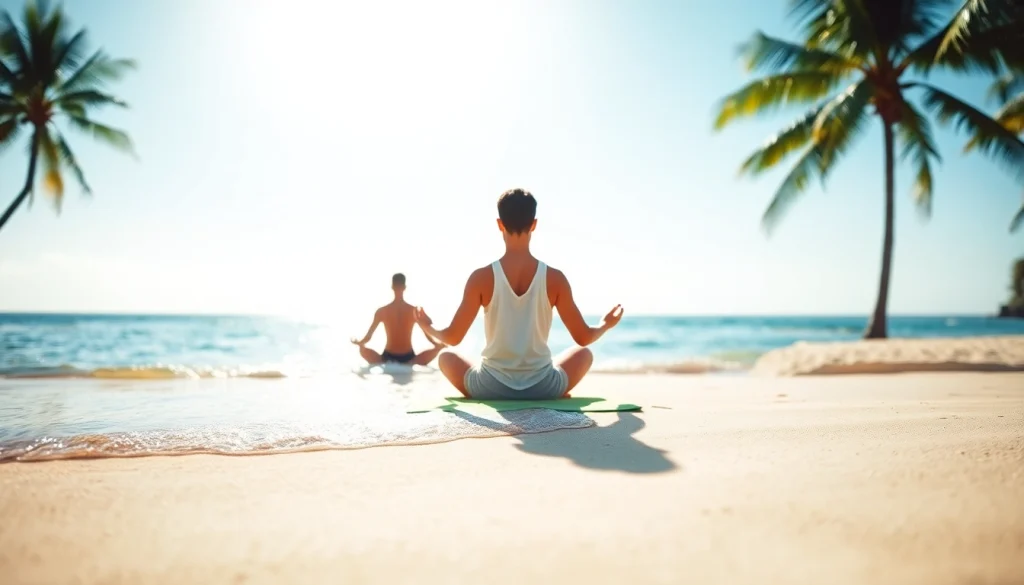 orbitnix.com에서 요가를 하며 평온함을 느끼는 모습