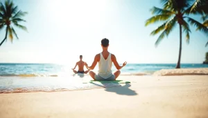 orbitnix.com에서 요가를 하며 평온함을 느끼는 모습