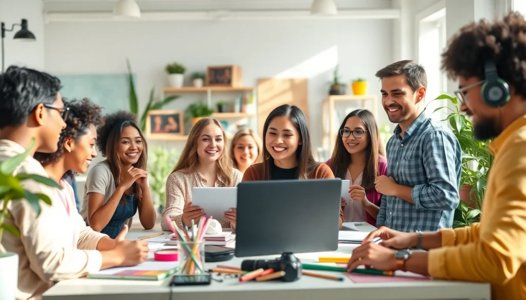 Creative content monetization for creators shown in an inspiring, energetic workspace.