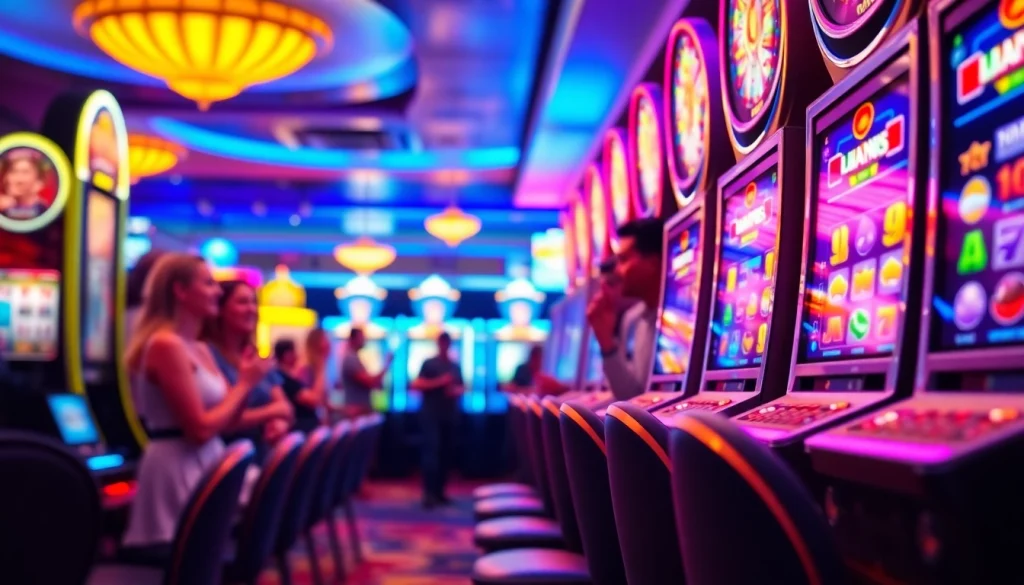 Menangkan hadiah besar di slot bet kecil dengan mesin slot yang cerah dan pemain bersemangat.