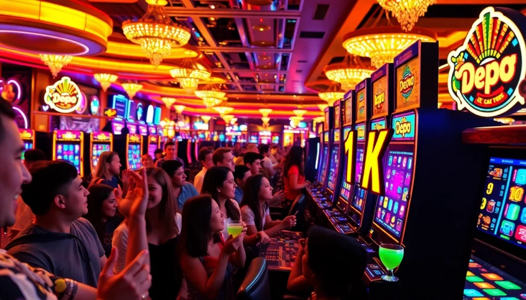 Raih kemenangan dengan slot depo 1k di kasino yang berkilauan dan ceria.