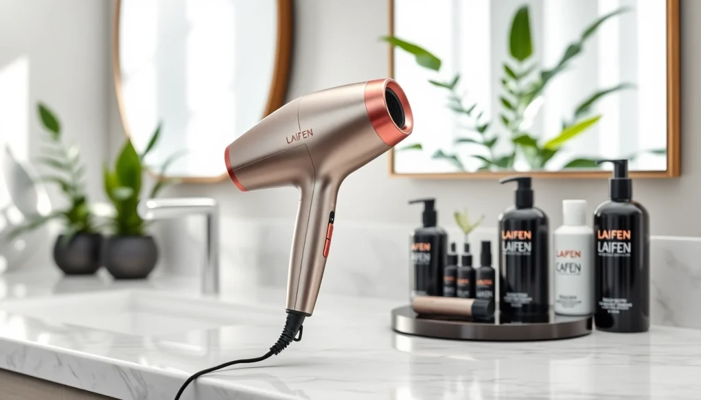 Elevate your hair routine with the laifen swift hair dryer showcasing a sleek design and luxury feel.