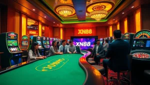 Players engaging with exciting casino games while exploring Đăng Nhập XN88 online.