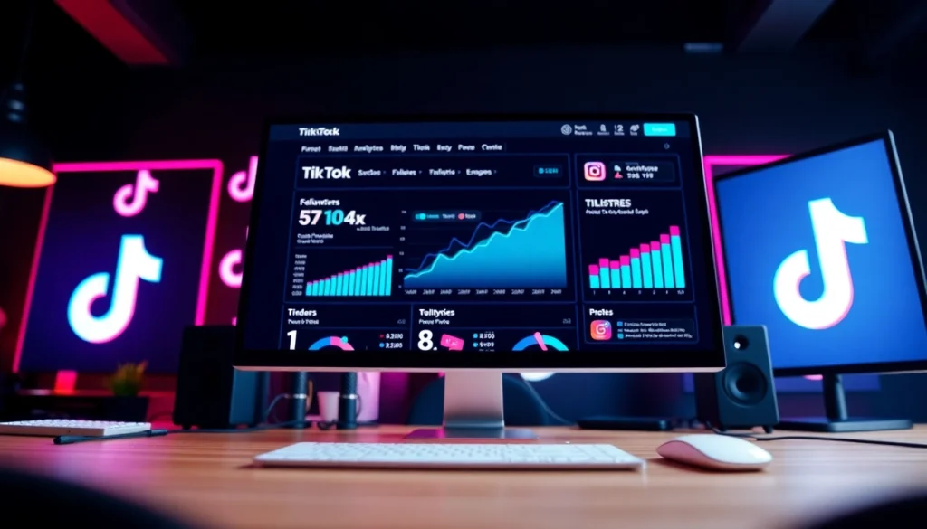 Boost your brand visibility with a vibrant TikTok SMM panel setup showcasing analytics and growth.