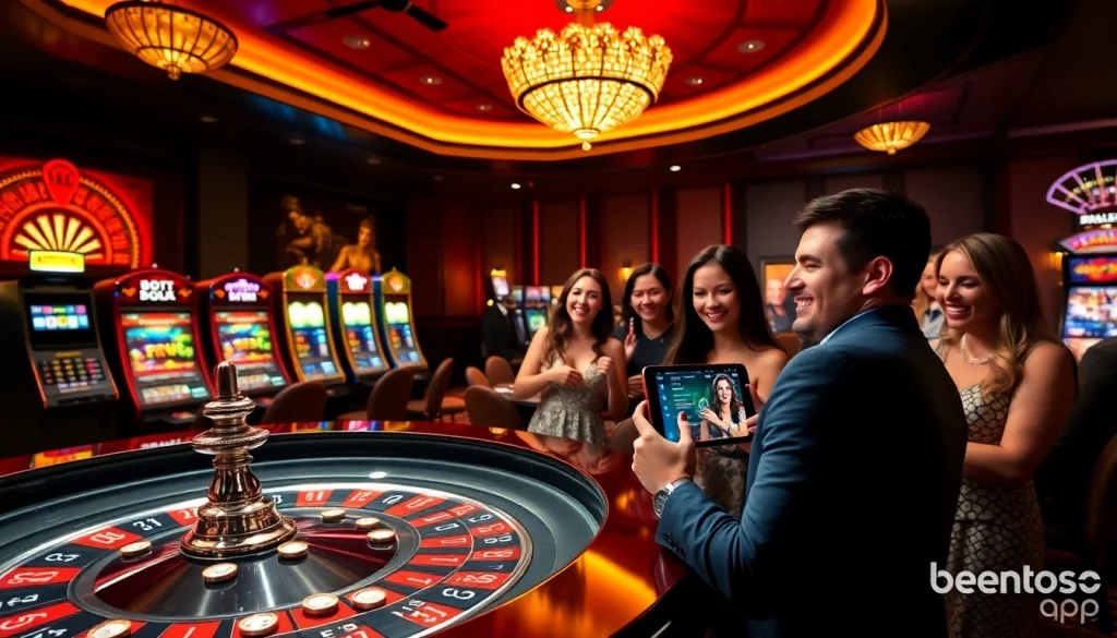 Betsson App for immersive mobile gambling experience with live dealers and casino games.