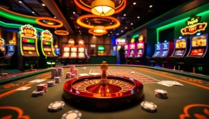 Experience new66 winning strategies at a vibrant casino table with poker chips.