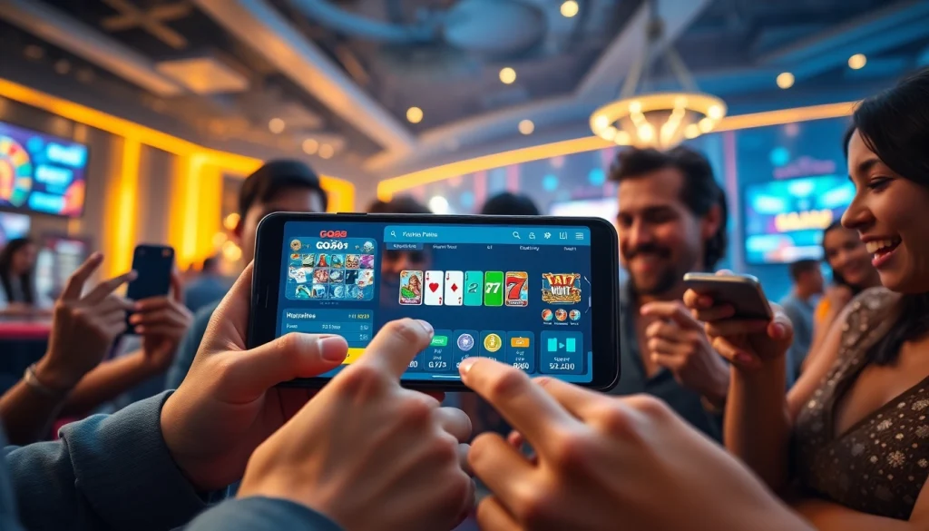 Players enjoying GO88 online gaming in a vibrant, dynamic environment.