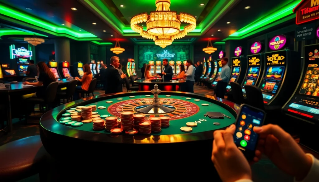 Experience the excitement of gaming at trang chủ sunwin with vibrant casino visuals and engaging gaming elements.