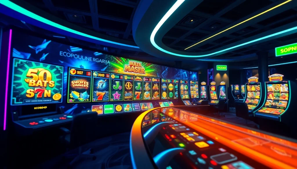 Kode4d online gaming platform displaying interactive slot games with vibrant colors and engaging interface.