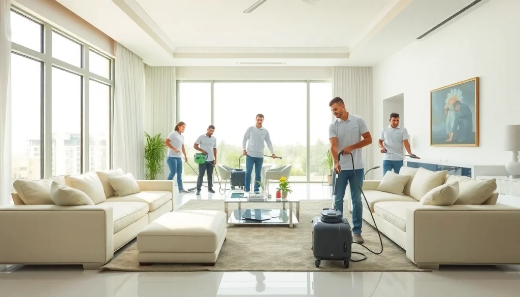 Experience top-notch Villa Deep Cleaning Services Dubai with eco-friendly cleaning in a pristine living area.