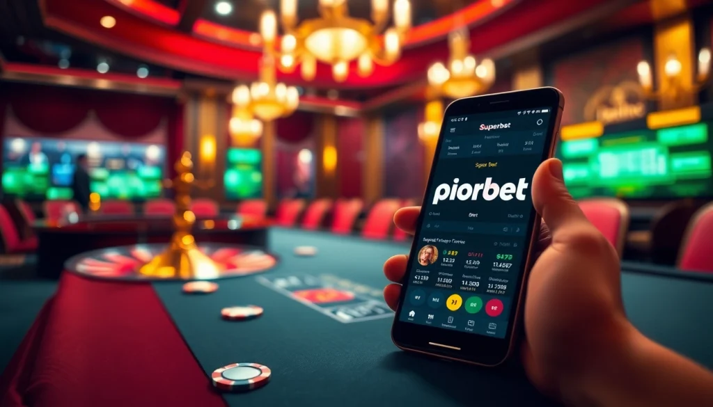 Engage with the Superbet App to place bets on thrilling casino games and sports events.
