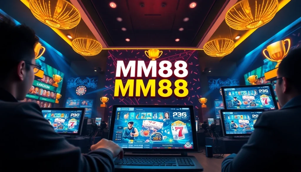 Experience MM88 online gaming with vibrant visuals showcasing casino games and sports betting excitement at https://mm88.agency/.