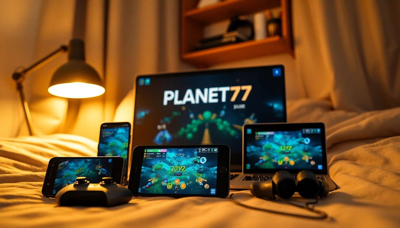 Ikuti petualangan mendebarkan permainan PLANET77 dengan antarmuka pengguna yang menarik dan grafis yang hidup.