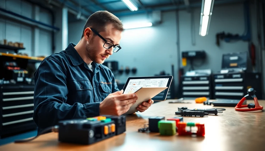 Analyze automotive fuses at https://bezpieczniki24.pl with an expert in a garage.