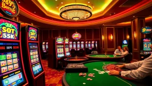 Experience thrilling gameplay with slot depo 5k in a vibrant casino setting filled with excitement.