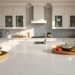 Sile Stone Quartz countertop enhancing a luxurious kitchen environment.