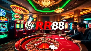 Experience the thrill of RR88 with vibrant casino games and engaging players in action.