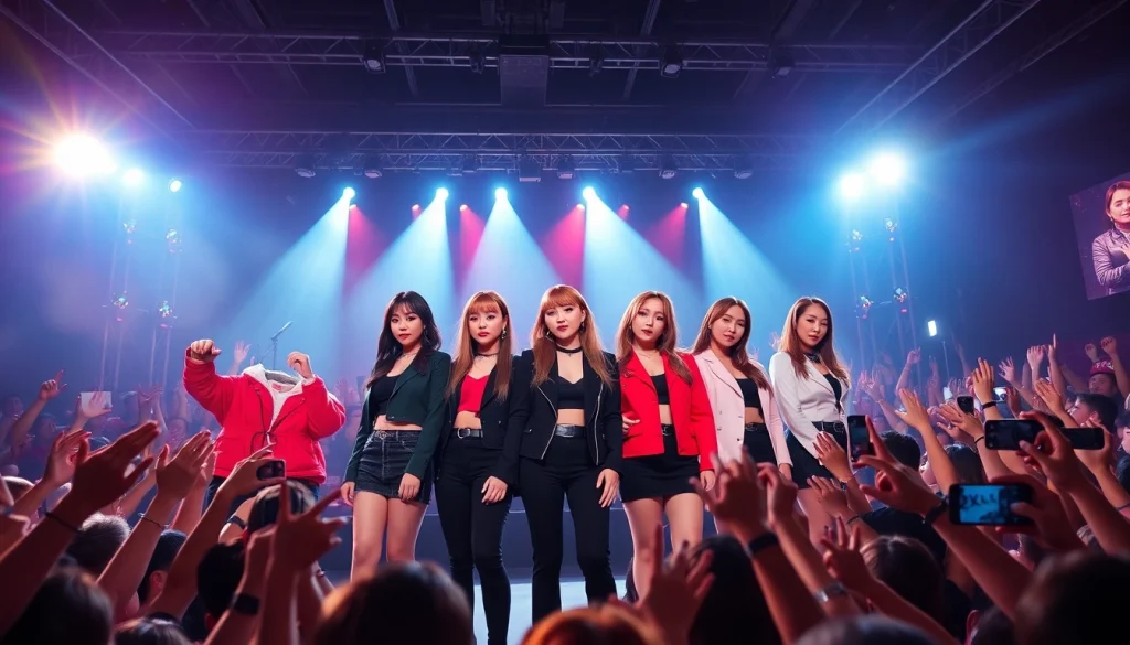 BLACKPINK news highlighting the band's electrifying concert performance with stunning visuals.