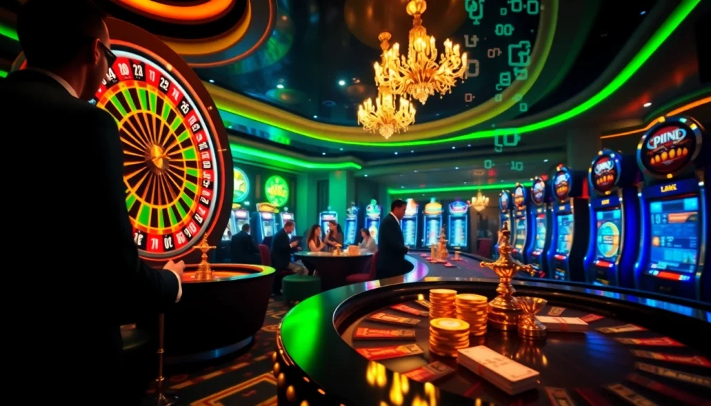 Engaged gamblers at a casino table highlighting the hidden wiki's influence in the thrilling gambling atmosphere.