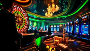 Engaged gamblers at a casino table highlighting the hidden wiki's influence in the thrilling gambling atmosphere.