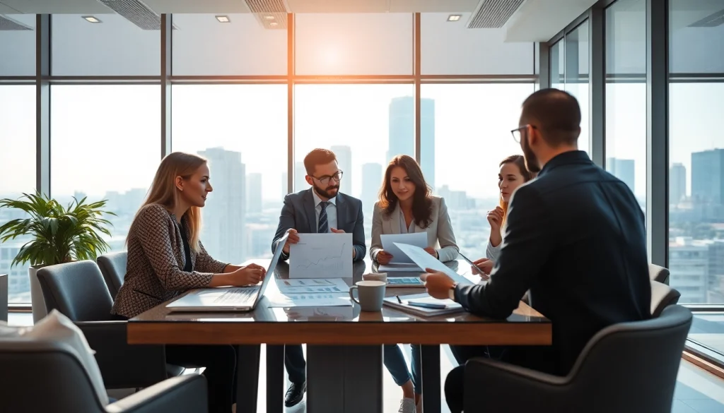 Discover actionable business growth insights through a collaborative office environment.