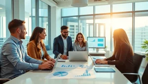 Enhance your strategy with competitive intelligence for sales insights in a dynamic office setting.