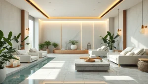 Visit top rated beauty spas featuring tranquil interiors and soothing decor.