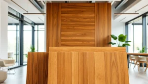 Transform your space with acoustic wood panels that enhance aesthetics and sound quality.