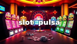 Rasakan sensasi, kegembiraan, dan peluang dengan slot pulsa di mesin slot kasino yang berwarna-warni.