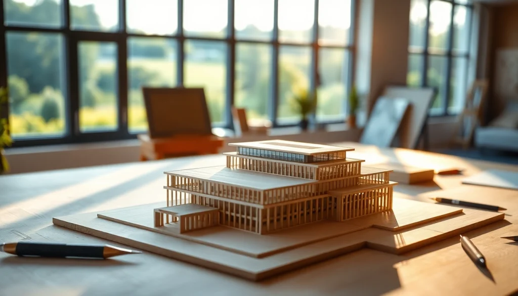 Architekturmodellbau Stuttgart: Detailreiche Darstellung eines modernen Modells in perfekter Handwerkskunst.