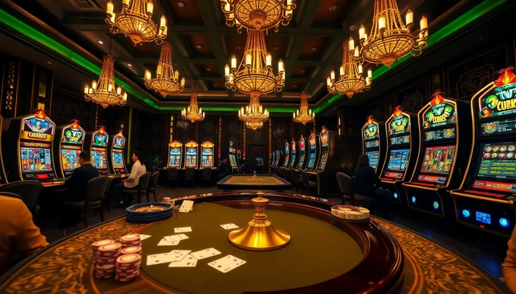 Experience the thrill of online gambling with onicplay at a luxurious casino gaming table.