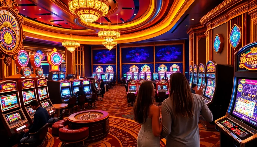Experience the thrill of winning while playing html porn games in a vibrant casino setting.
