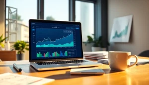 Analyzing financial metrics on https://m.check-rates.com in a modern workspace with data visualizations.