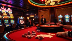 Experience the thrilling excitement of gambling at https://rr99.center/ with a professional roulette wheel and vibrant slot machines.