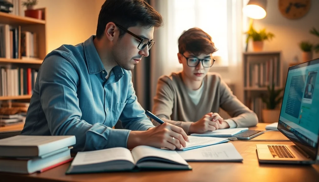 Providing online exam assistance through personalized tutoring.