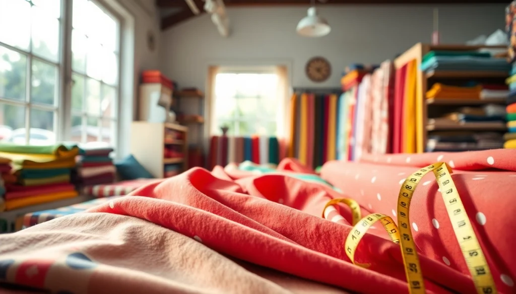 Bekijk stoffen webshop nederland met kleurrijke stoffen in een gezellige winkel.