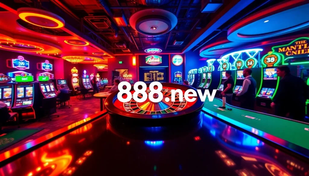 Experience the thrill of winning with 888 new at an upscale casino with vibrant games.
