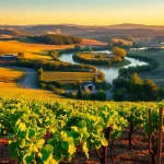 Experience Clarksburg California's picturesque vineyards and serene countryside scene.