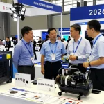 Power Generation solutions displayed at the 2026 Canton Fair, highlighting innovative gas CHP units and portable air compressors amid a bustling trade show atmosphere.
